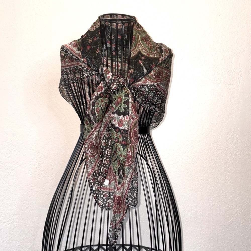 100% silk scarf made in India